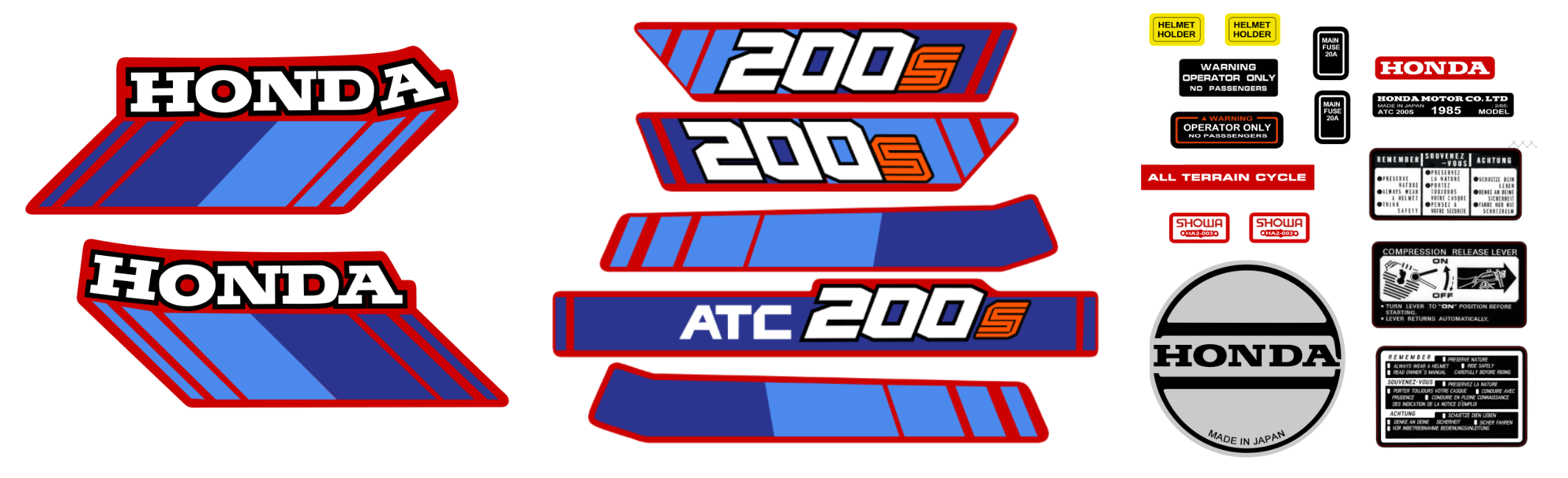 🔥 1. KIT COMPLET HONDA ATC 200S 1985 🔥